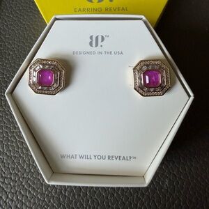 Purple Fluorite Studs